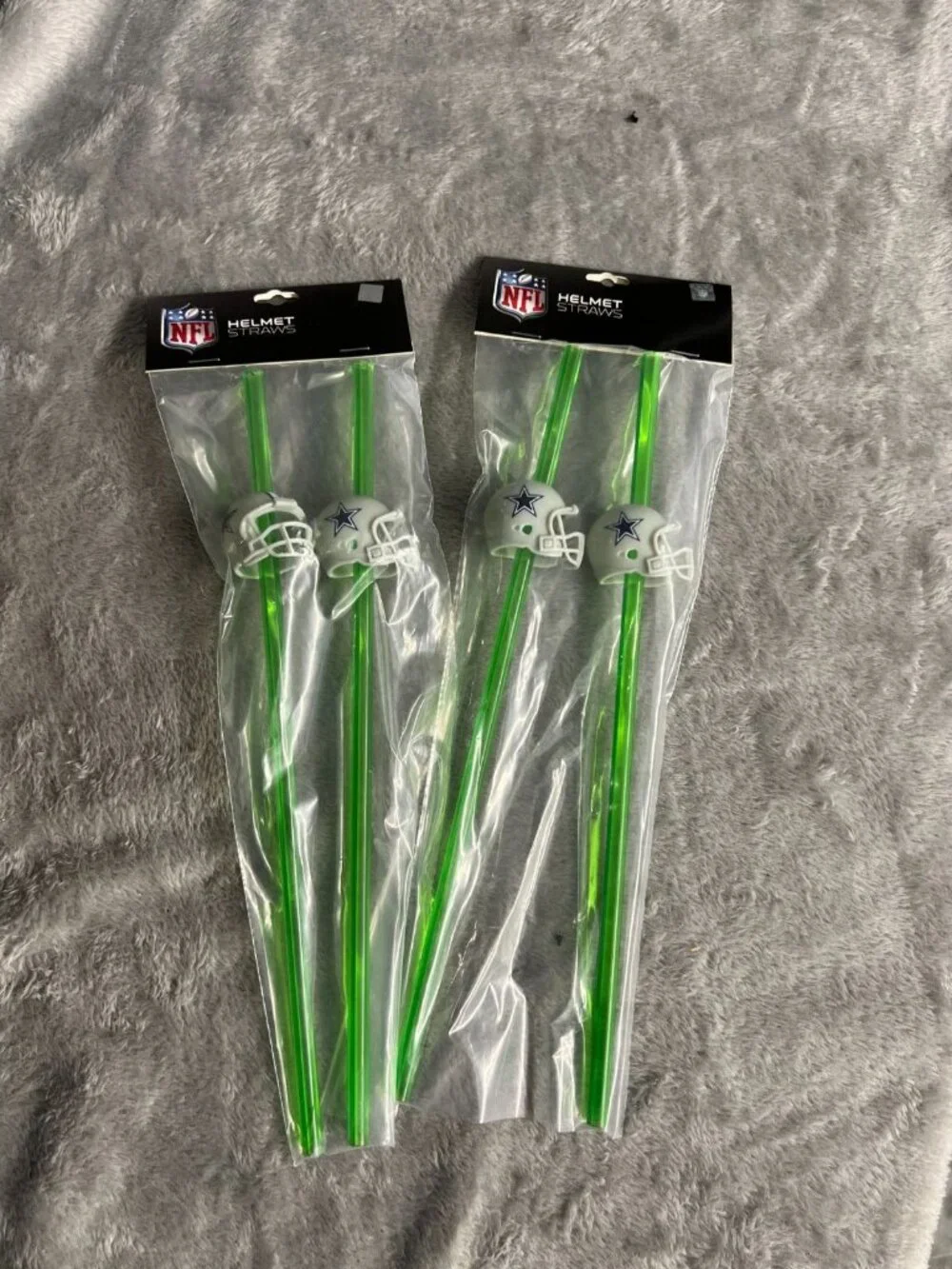 4x San Francisco 49ers Party Drinking Straws Helmet 12